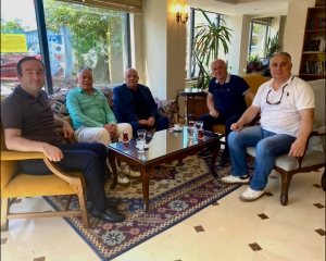 Кавказтәи акультуратә центрқәа Рфедерациа ахантәаҩы Иунал Халавеи,  Аҧсадгьыл ахь ахынҳәразы аҳәынҭқарратә еилакы ахантәаҩы иабжьгаҩ Вадим Ҳаразиеи, аилак аиҿкаара-азинтә усбарҭа аиҳабы Аслан Сангәлиеи Сҭампыл ақалақь аҟны  имҩаҧысит реиҧылара